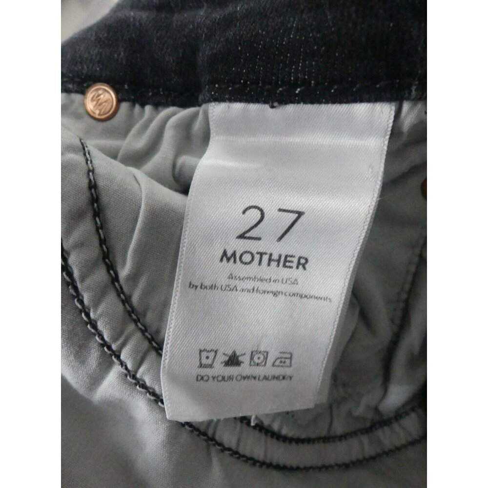 Mother 27 Jeans High Waisted Looker Ankle Leave The Lights On Black - Picture 8 of 9